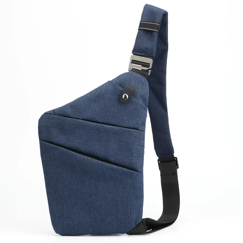 Travel Personal Anti-Theft Crossbody Bag Mini Cross Body Bags Male One Shoulder Sling Bag Leisure Anti-Splash Men'S Chest Bag