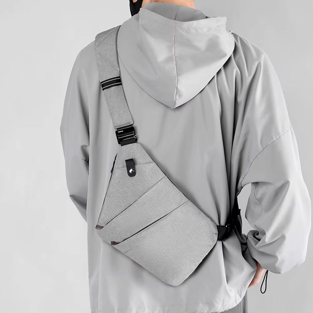 Travel Personal Anti-Theft Crossbody Bag Mini Cross Body Bags Male One Shoulder Sling Bag Leisure Anti-Splash Men'S Chest Bag