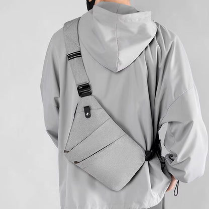 Travel Personal Anti-Theft Crossbody Bag Mini Cross Body Bags Male One Shoulder Sling Bag Leisure Anti-Splash Men'S Chest Bag