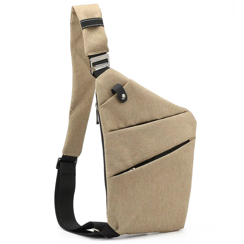 Travel Personal Anti-Theft Crossbody Bag Mini Cross Body Bags Male One Shoulder Sling Bag Leisure Anti-Splash Men'S Chest Bag