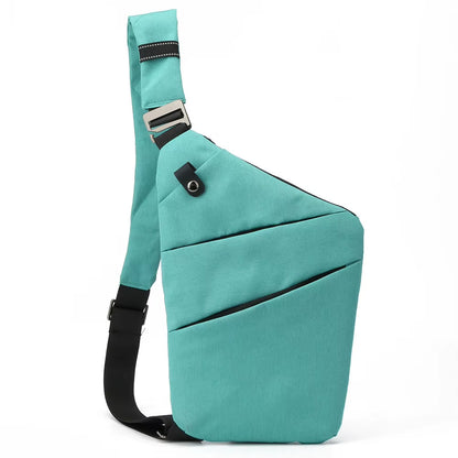 Travel Personal Anti-Theft Crossbody Bag Mini Cross Body Bags Male One Shoulder Sling Bag Leisure Anti-Splash Men'S Chest Bag